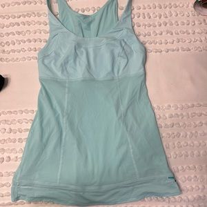 Aqua/teal lululemon tank top